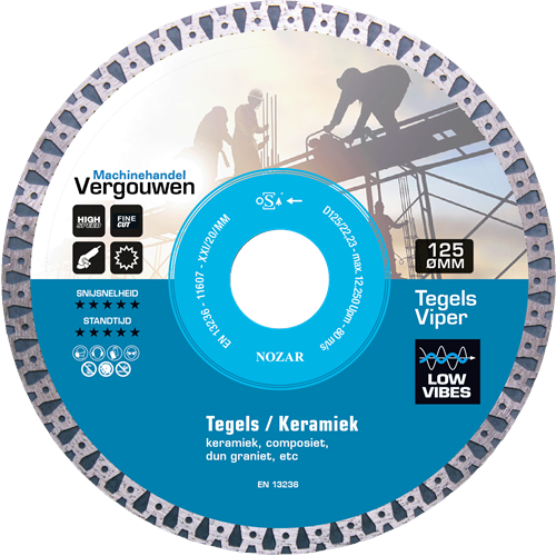 Abi vg diamantzaag 125 22.2mm tegels viper