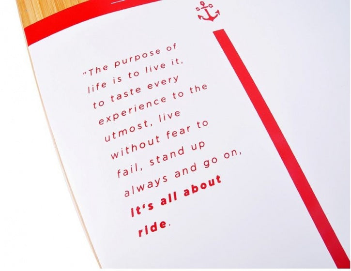 longboard Flow 109 x 23 cm blanc clair