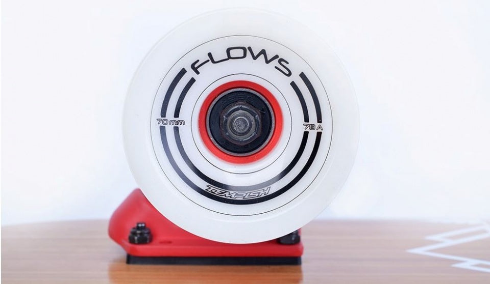 longboard Flow 109 x 23 cm blanc clair