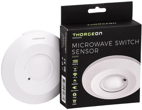 Enzo thorgeon radar bewegingssensor opbouw plafond 360 graden wit - 3900540
