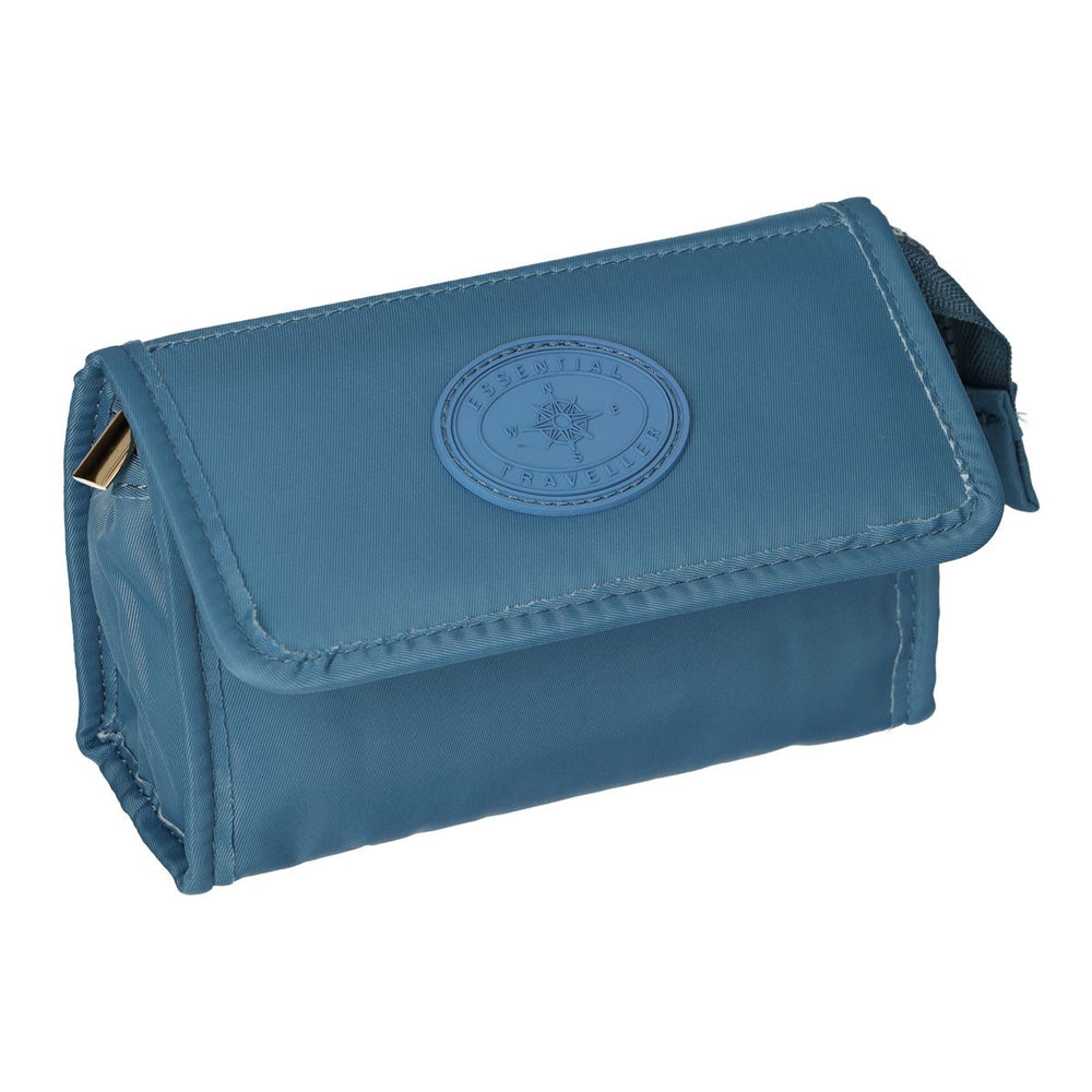 Traveller spiegeltas essentials blauw 16,5cm x 11cm