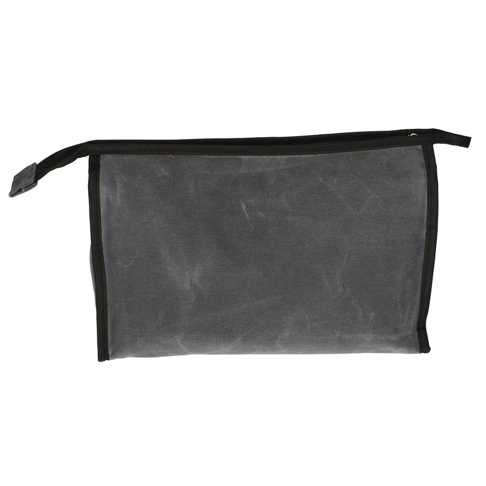 Traveller toilettas sports klassiek militair grijs blauw 30cm x 24cm