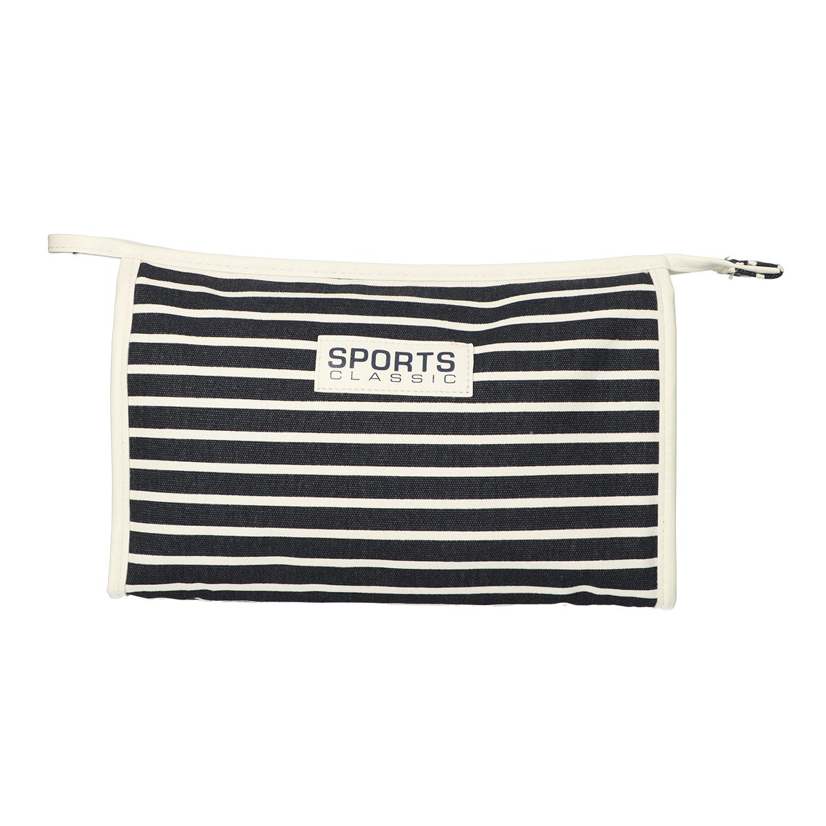 Traveller toilettas streep blauw sport klassiek 30x20cm