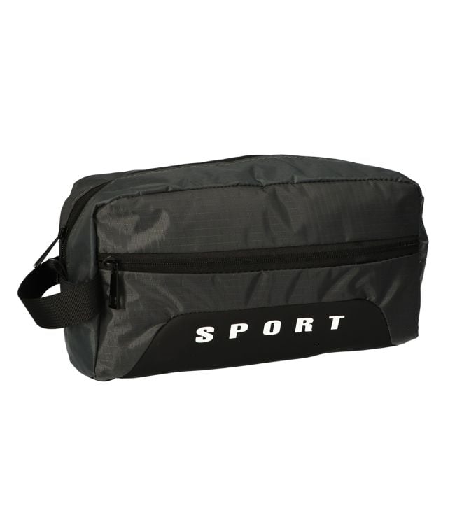 Traveller toilettas sportbox donkergrijs 30x19,5cm
