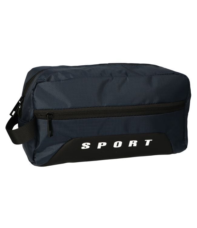 Traveller toilettas sportdoos blauw 30x19,5cm