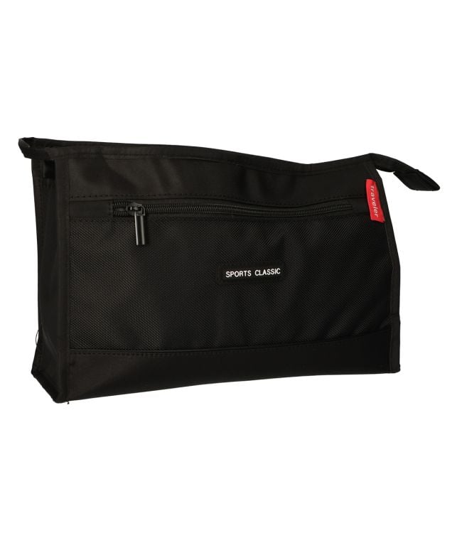 Traveller toilettas sports classic zwart 30x19,5cm