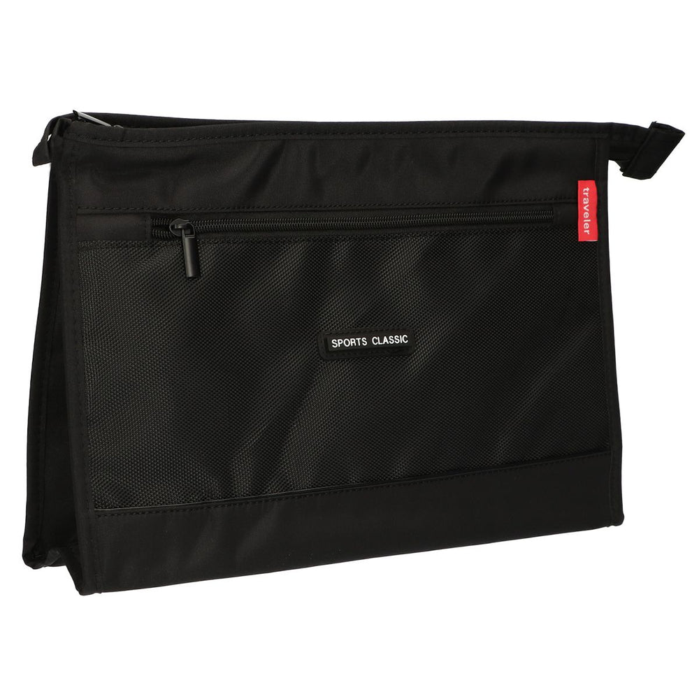 Traveller toilettas heren sports classic zwart 35cm x 24cm