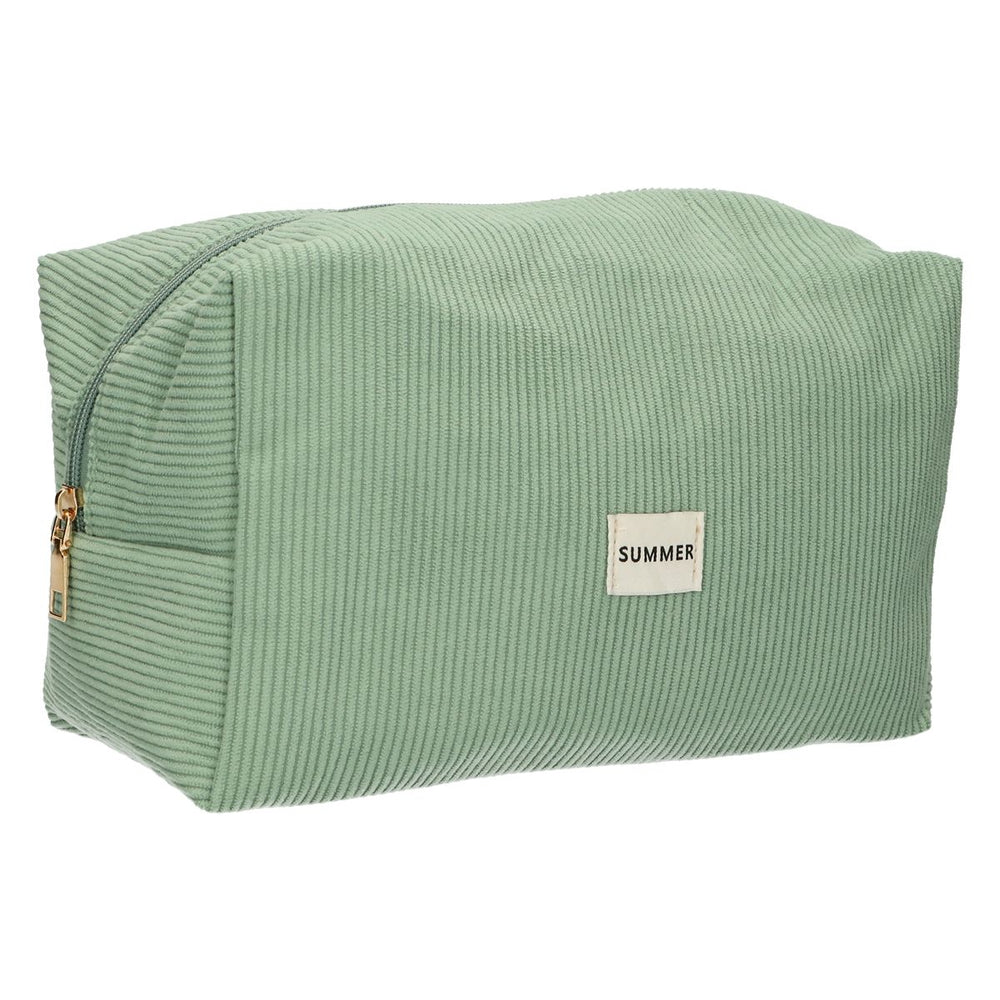 Traveller toilettas rib waterdicht mintgroen 24,5cm x 18,5cm