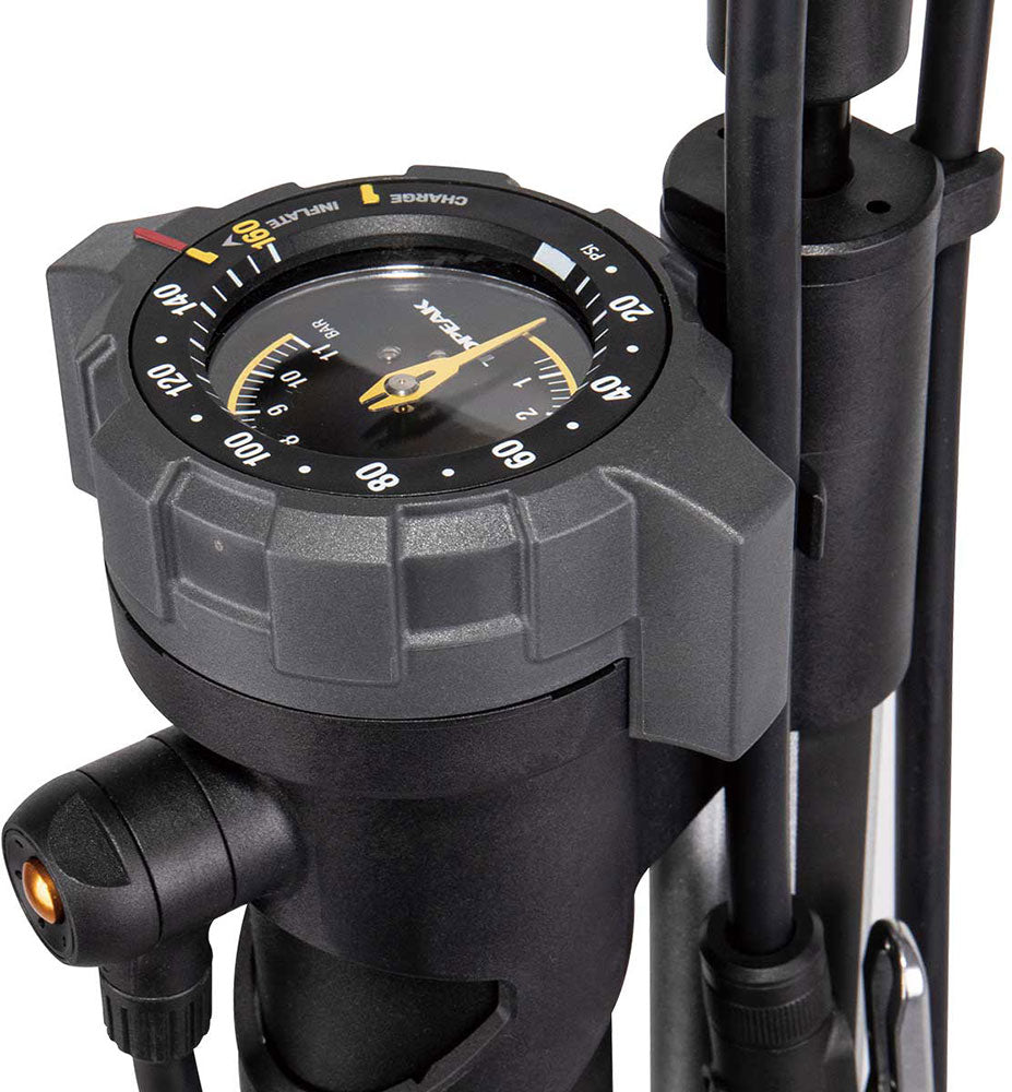 Topeak vloerpomp JoeBlow Booster zwart