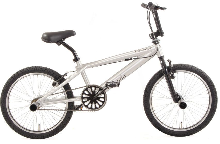 Tornado freestyle 20 inch 30 cm jongens v-brakes zilver