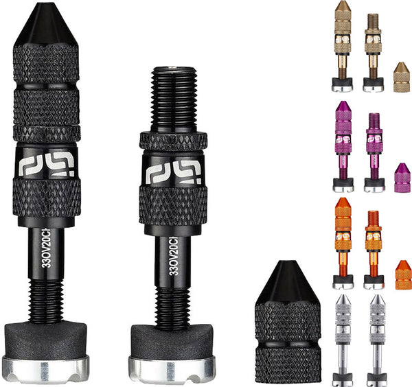 E*thirteen quick fill tubeless schrader valves 23-31mm | bronze