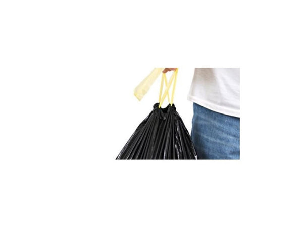Komo vuilniszak 60x80 cm 60l 15 zak op rol gecertificeerd gerecycled plastic met trekband