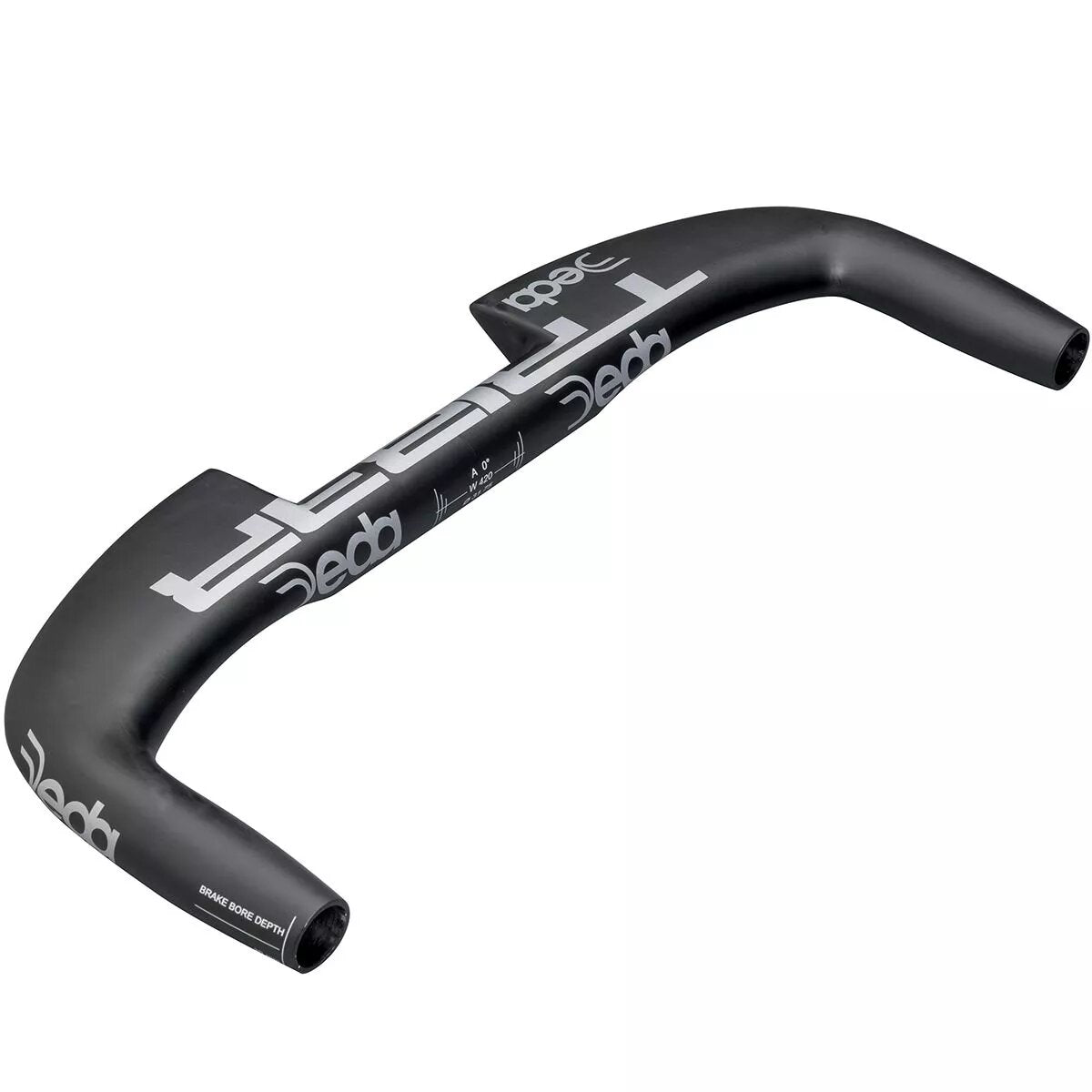 Deda stuurbocht tribar carbon buitenmaats 42cm zwart 31.7mm
