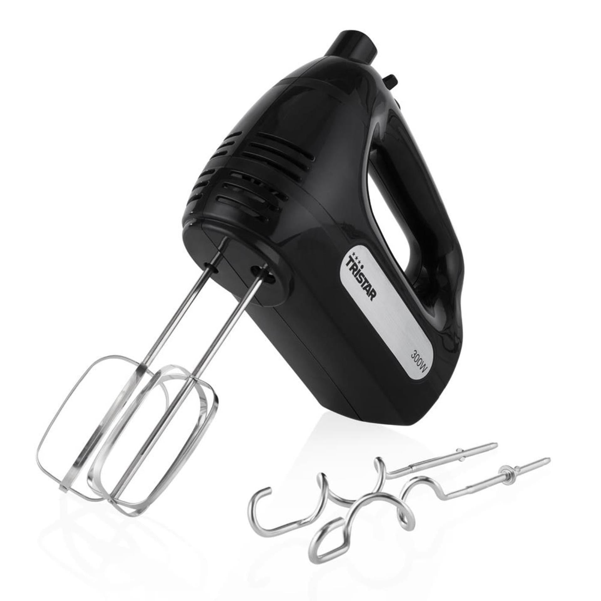 Tristar handmixer 6 snelheden 300w zwart