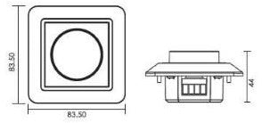 Enzo tronix afdekraam lw voor led dimmer 4355850 - 4355855