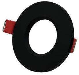 Enzo tronix inbouwspot vast rond 84mm zwart ip65 - 5011014
