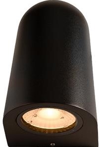 Enzo tronix led wandlamp 5,8w pyramide zwart 2700k - 5082000
