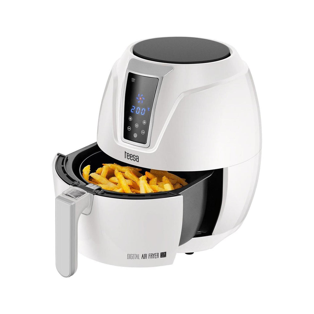 Teesa digitale air fryer heteluchtfriteuse 1400 watt 3,2l wit