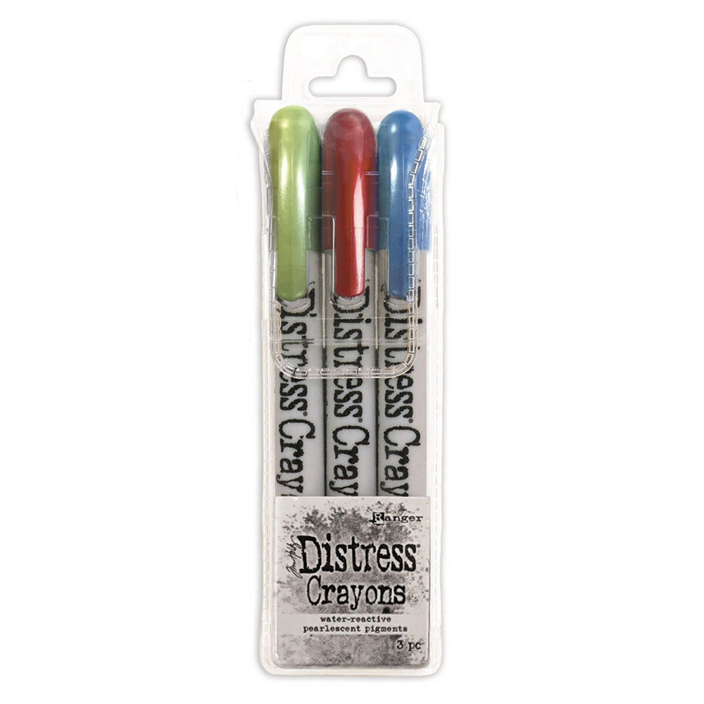 Ranger ink ranger • tim holtz distress pearl crayons holiday set 3