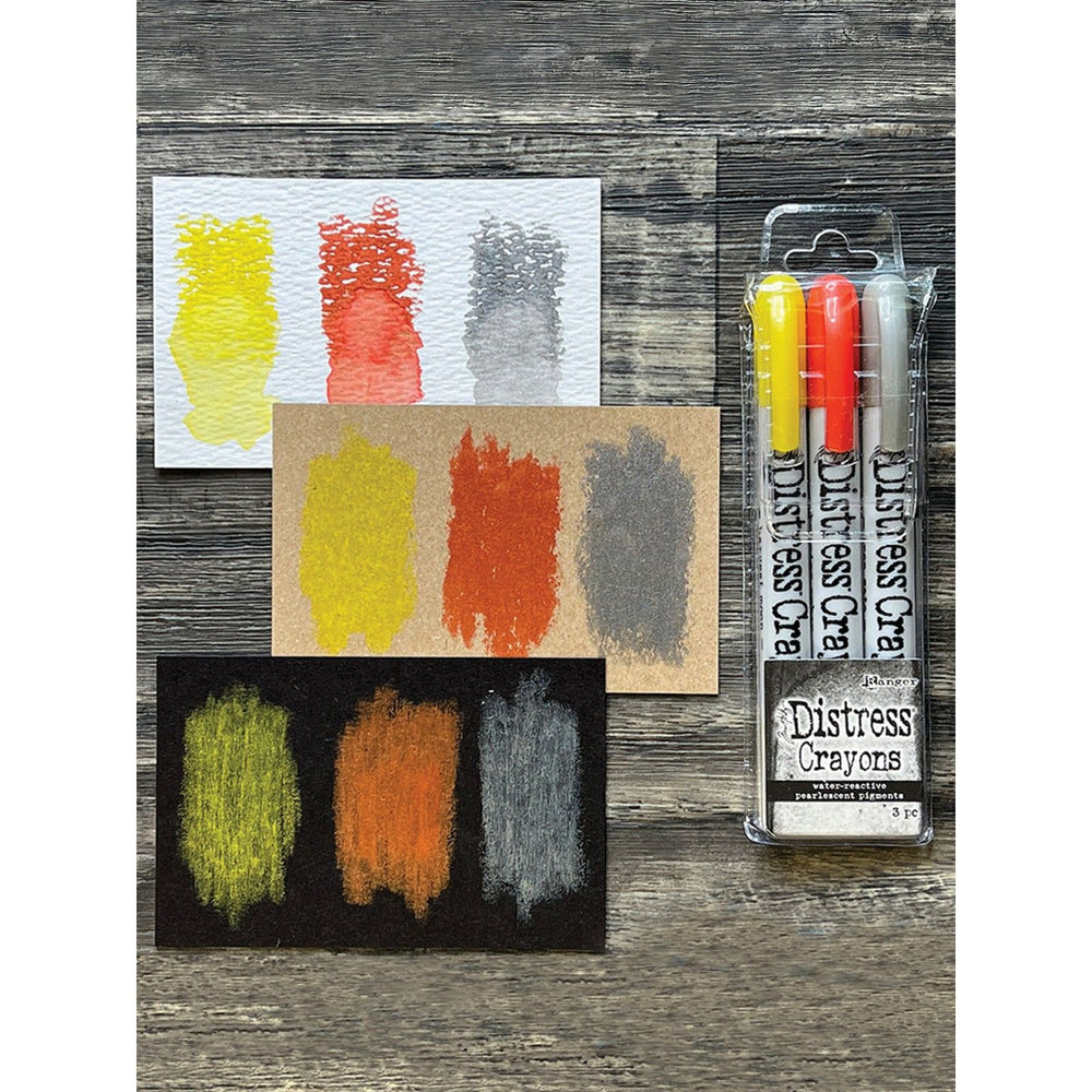 Ranger ink ranger • tim holtz distress pearl crayons halloween set 3