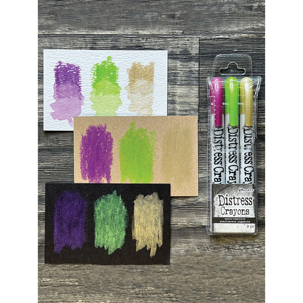 Ranger ink ranger • tim holtz distress pearl crayons halloween set 4