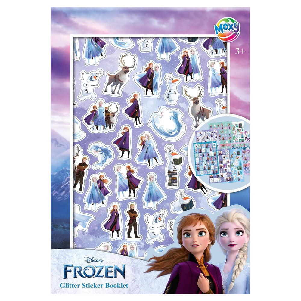 Moxy frozen glitter stickerboek - a5 formaat 8 vel