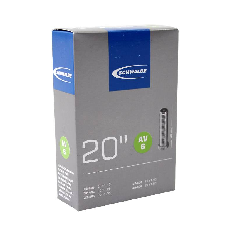 Chambre à air Schwalbe AV6 20 28 40-406 - valve 40mm
