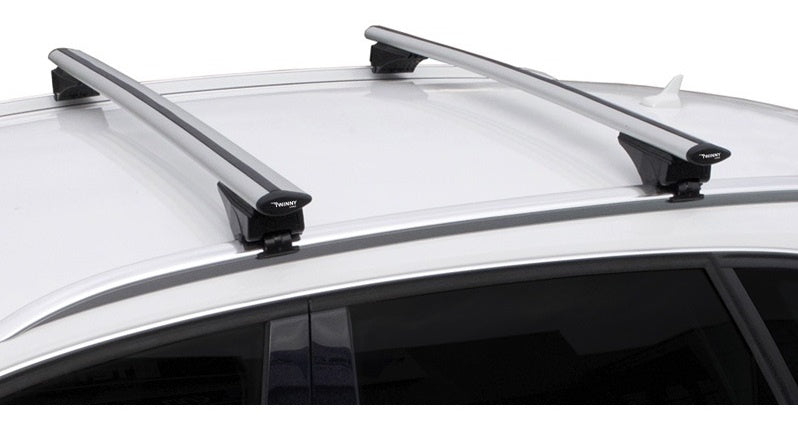 dakdragerset Fly Bar 100 kg 124 cm aluminium zilver