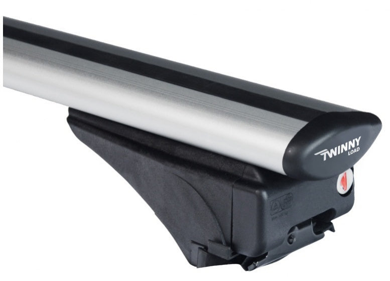 dakdragerset Fly Bar 100 kg 124 cm aluminium zilver