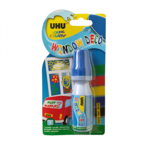 Uhu vensterstift blauw 25ml