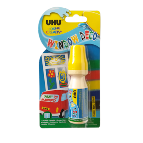 Uhu vensterstift geel 25ml