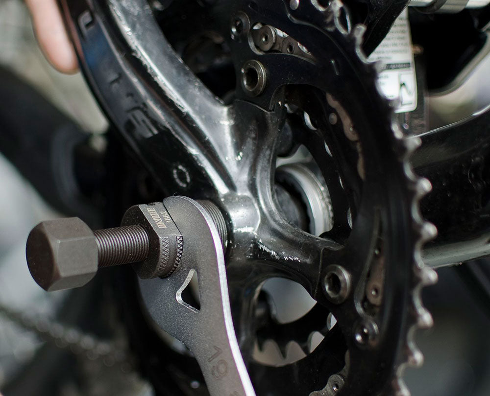 Dr unior cranktrekker voor gemonteerde crankaad.