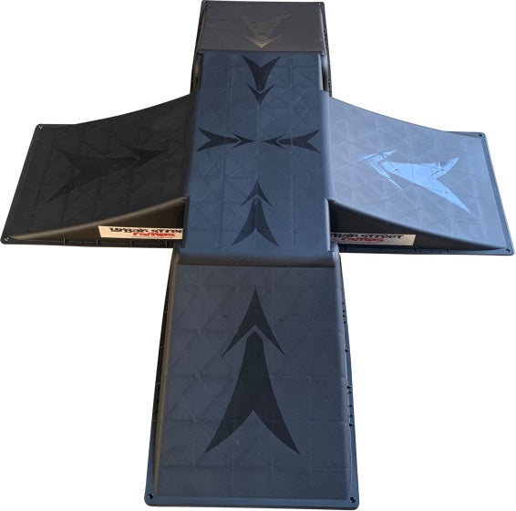 Urban street ramps Skateramp Urban Street 4-way Mini zwart