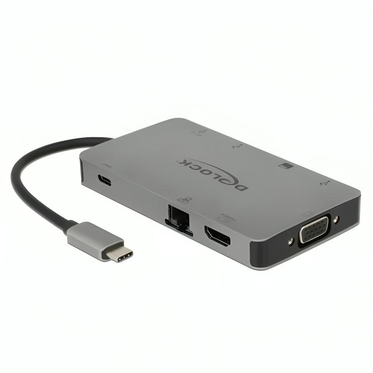 Delock usb type-c dockingstation 4k (zilver)