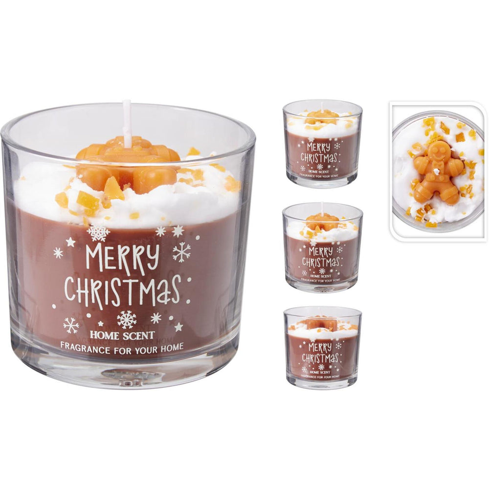Home styling geurkaars in glas 7,5cm 3ass