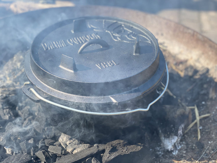 Braadpan Gietijzer zonder pootjes 8 L