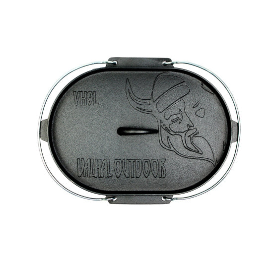 Dutch Oven Braadpan Gietijzer met deksel Ovaal 9 L