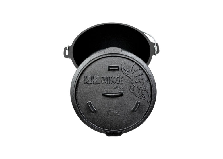 Dutch Oven Gietijzer met pootjes Buiten 8 L