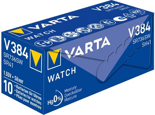 Varta 384 sr41 10 stuks in een doosje