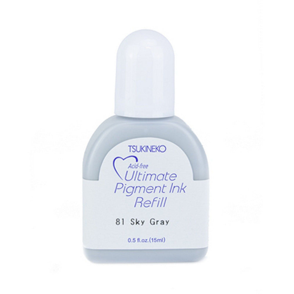 Tsukineko • versacolor ultimate pigment reinker navulling inkt sky gray