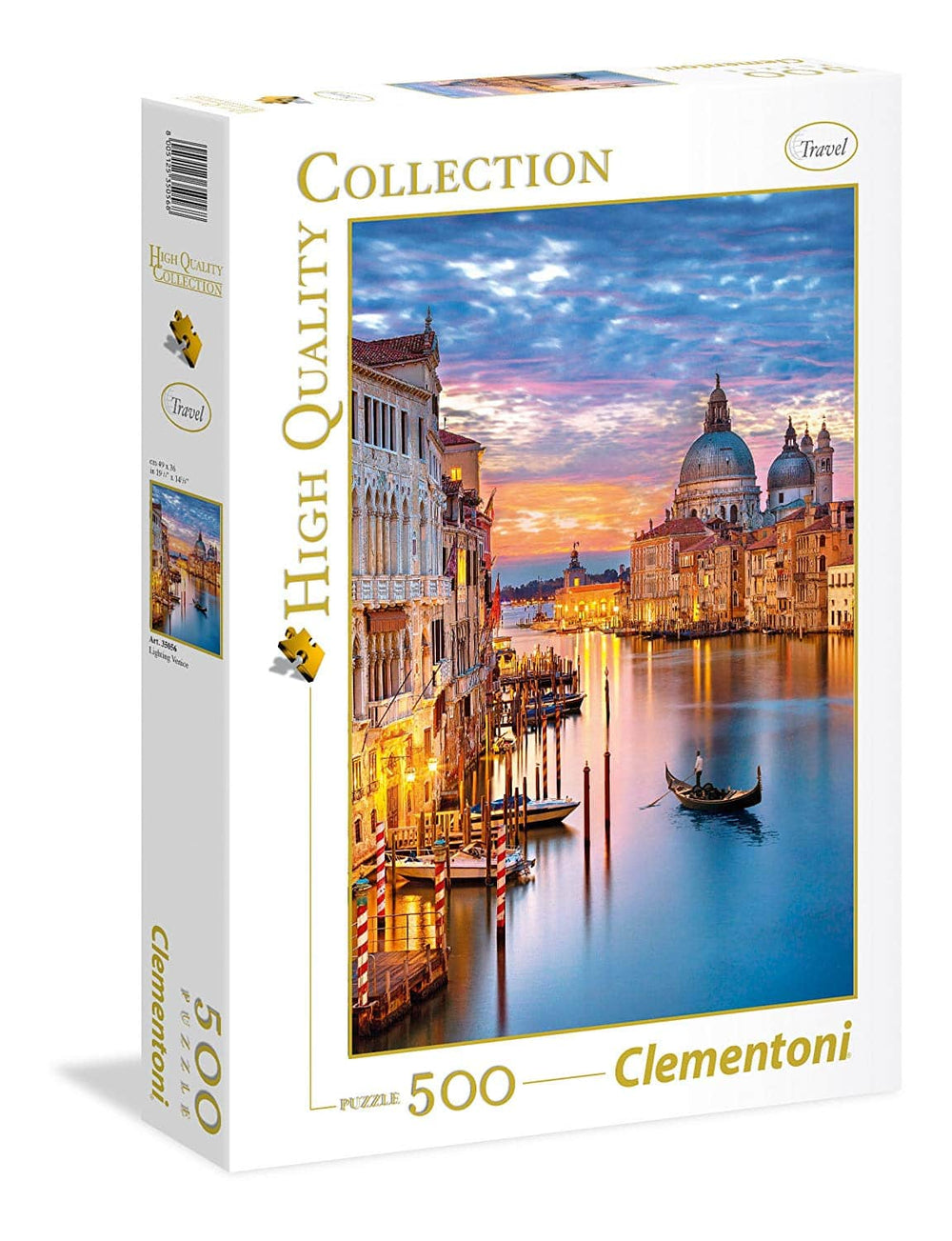 Clementoni puzzel - zonsondergang in venetië - 500 stukjes
