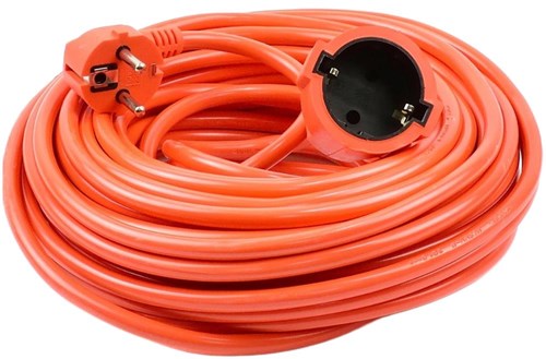 Enzo verlengsnoer | pvc | oranje | 3x1,5qmm | 20m | technik