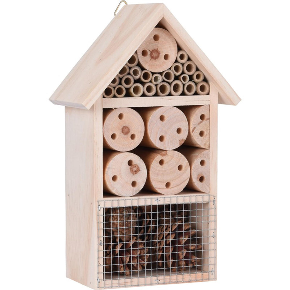 Basis houten insectenhotel 15x9x25 cm