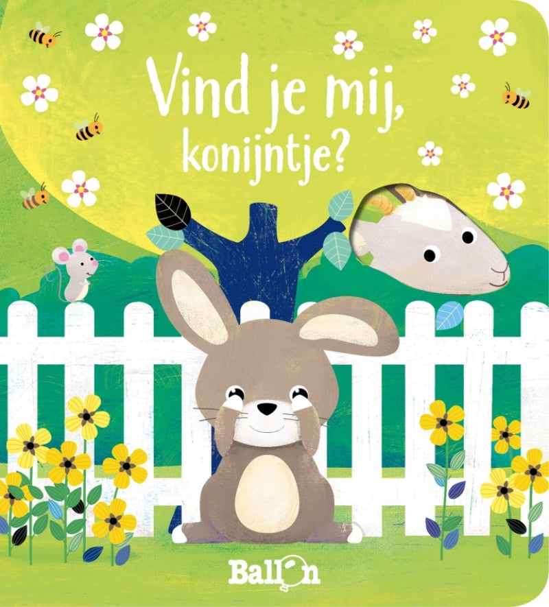 Ballon vind je mij, konijntje? (kijkgaatjes)