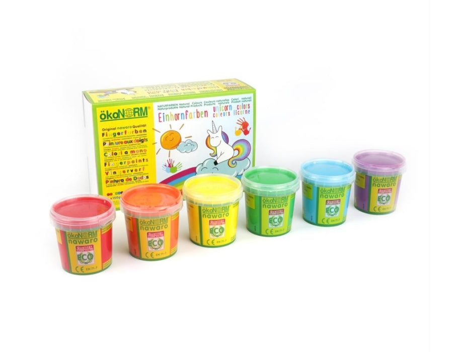 Ökonorm vingerverf - eenhoorn - 6 stuks