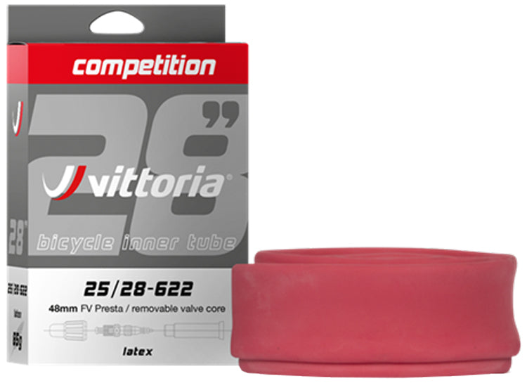 Vittoria competition latex sv 48mm tube | 25 28-622 700x25 28c