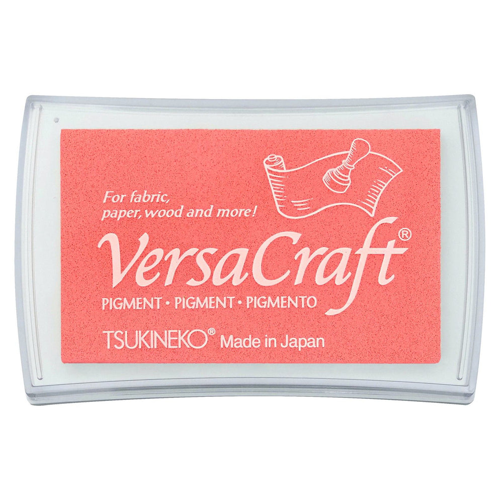 Tsukineko • versacraft stempelkussen groot coral pink