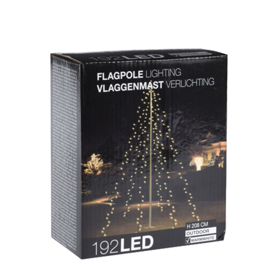 Nampook kerst led vlaggenmast verlichting 192 led