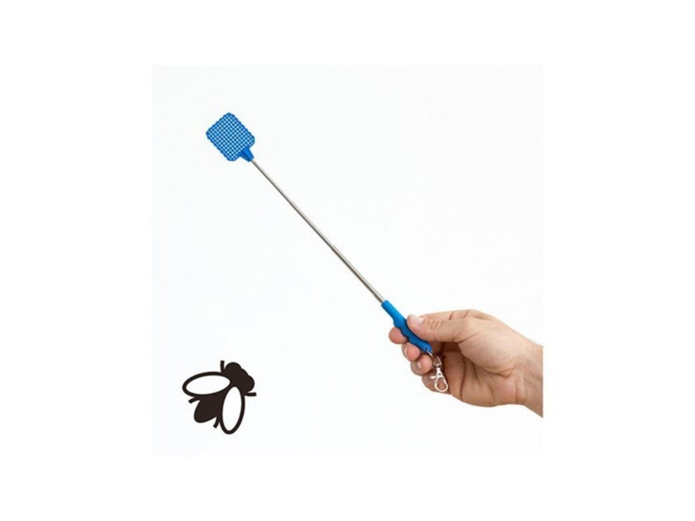 Ootb uitschuifbare mini vliegenmepper sleutelhanger