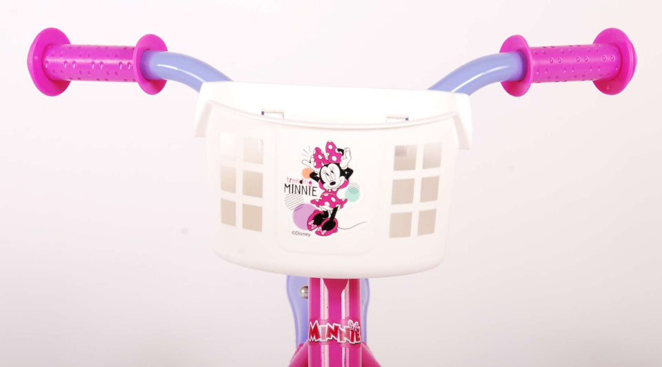 Disney Minnie la plus mignonne de tous les temps ! Vélo enfant - Filles - 10 pouces - Rose Blanc Violet - Doortrapper